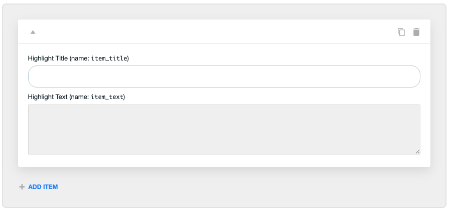 Highlight item details in the Services Tool