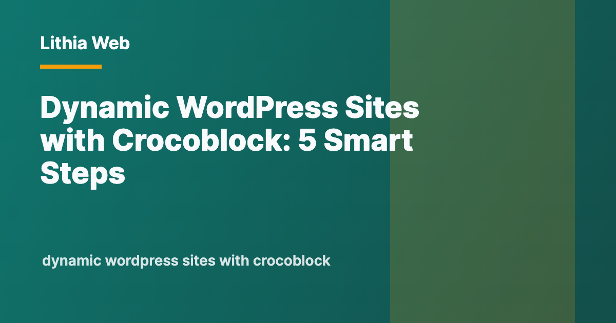 Building Dynamic WordPress Sites with Crocoblock