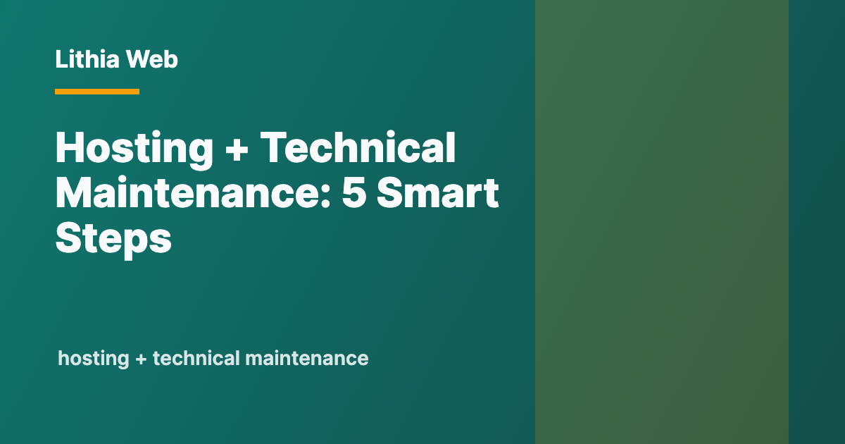 Hosting + Technical Maintenance