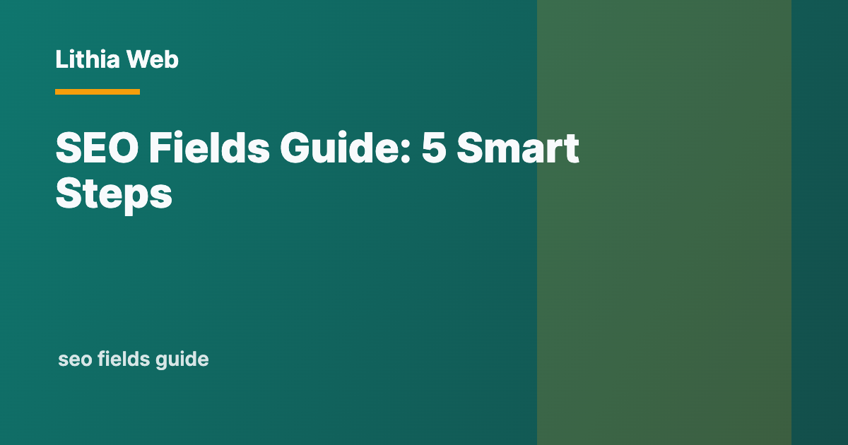 SEO Fields Guide for Service Theme Sites