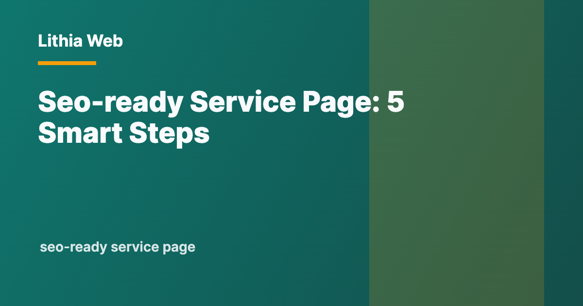 From Form Submission to SEO-Ready Service Page